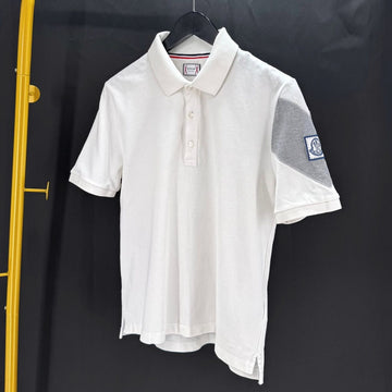 Moncler Gamma Blue Polo Short Sleeve T-Shirt White 140472064