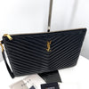 SAINT LAURENT Matelassé Große Clutch Tasche Schwarz (440222) 140472087 [P]