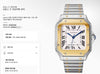 Cartier Santos Medium Men's Watch with Extra Strap 2022 Warranty Box 155431935 [P]