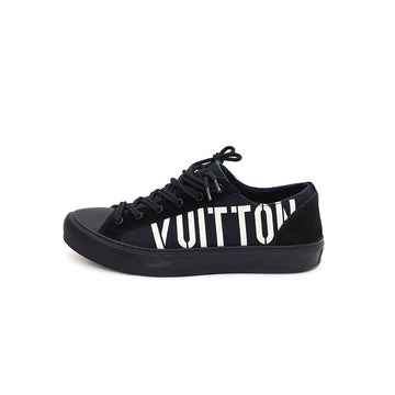 Louis Vuitton Black Suede Navy Canvas Tattoo Men's Sneakers 1A379Q 26080082 140485950