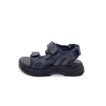 LOUIS VUITTON Taiga Leder Monogramm Riemensandalen 80021741 140485976
