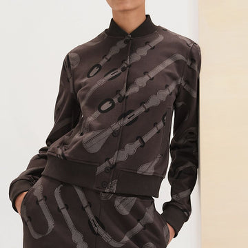 Hermes Coaching Remix Varsity Jacket H5E4223DBDQ38 140492929