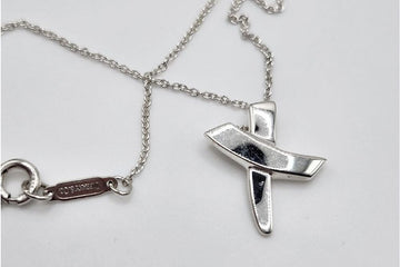 Tiffany & Co Silver X Pendant Necklace 140505265