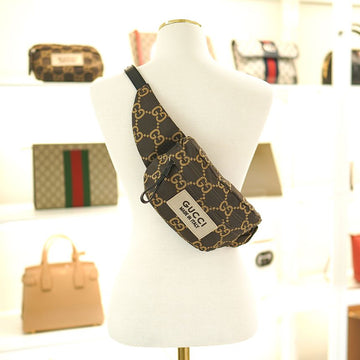 GUCCI GGロゴベルトバッグヒップバッグナイロンブラウン男女兼用 モデル番号: 767934 140543049