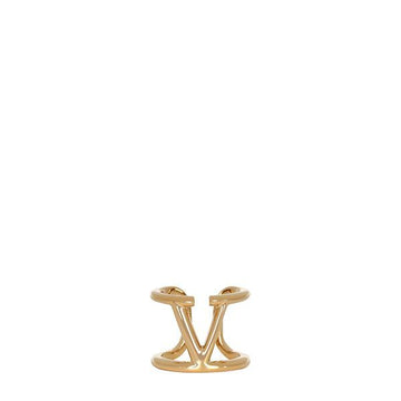 Valentino Gold V Logo Signature Ring J0E22 MET CS4 140551586