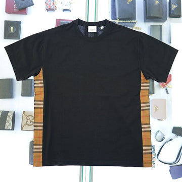 Burberry Women's Short Sleeve T-shirt CARIS CHK BLACK 80851091 140551812