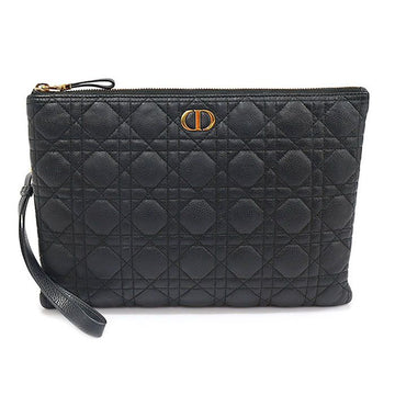 Dior Caro Large Daily Pouch Clutch in Black Calfskin S5086UWHC_M900 140552490