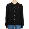 Comme Des Garcons Mini Red Heart Patch AZ N079 051 1 Women's Wool Cardigan 32911343 [P]