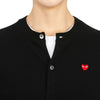 Comme Des Garcons Mini Red Heart Patch AZ N079 051 1 Women's Wool Cardigan 32911343 [P]
