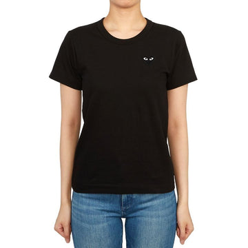 COMME DES GARCONS Schwarzes Wappen Damen T-Shirt Kurzarm T063 051 1 94543875