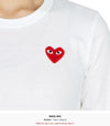 COMME DES GARCONS レッドワッペン レディース 長袖 Tシャツ AZ T117 051 2 93396967 [P]