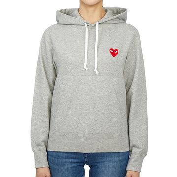 COMME DES GARCONS レッドハートワッペン AZ T169 051 1 女子フード付き長袖トレーナー 46570478