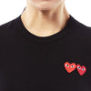 Comme Des Garcons Double Wappen Women's Short Sleeve T-Shirt AZ T225 051 1 93396969 [P]