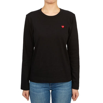 COMME DES GARCONS Langarmshirt mit kleinem Logo 94543881 [P]