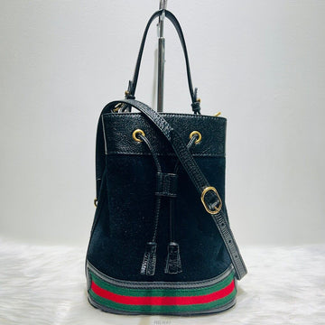 GUCCI Ophidia Wildleder Bucket Bag Crossbody 550621 140600591