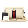 Gucci Ophidia Small Chain Shoulder Bag in White Leather 503877 140610593 [P]