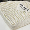 PRADA Raffia Schultertasche Weiß 1BG393 140613892 [P]