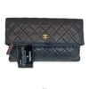 CHANEL ソフトカーフ2ジッパークラッチバッグ 140617732 [P]