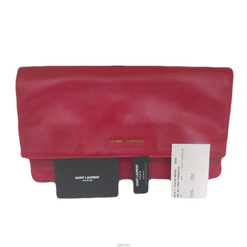 Saint Laurent New Pouch Folding Flap Clutch Bag 328193 140621306