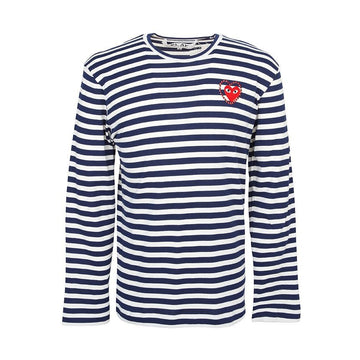 Comme Des Garcons Red Wappen Metal Stone Stripe Long Sleeve T-Shirt AX T806 051 1 140631495