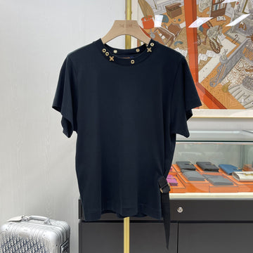 LOUIS VUITTON サイドストラップ女性半袖Tシャツ Sサイズ 140685012