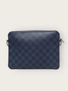 LOUIS VUITTON Blauer Saphir Damier Trio Messenger Bag 140686576 [P]