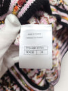 CHANEL Schwarze Mehrfarbige Tweed Karomuster mit Silberknöpfen Cardigan 140686894 [P]