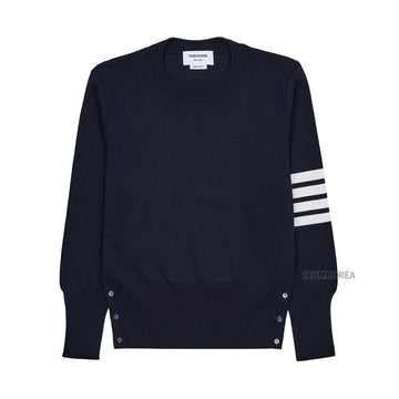 THOM BROWNE ウール 4バー プルオーバー ニット 415 FW25 MKA189A 00014 140697453
