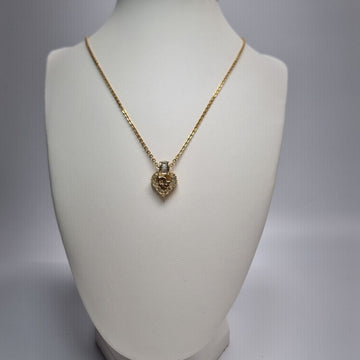 DIOR Logo Herzring Stein Kette 503-76 140738110