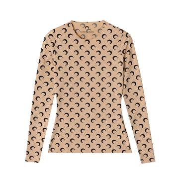 MARINE SERRE WTS006A CJER0001 TA10 Damen Langarmshirt 140738370 [P]