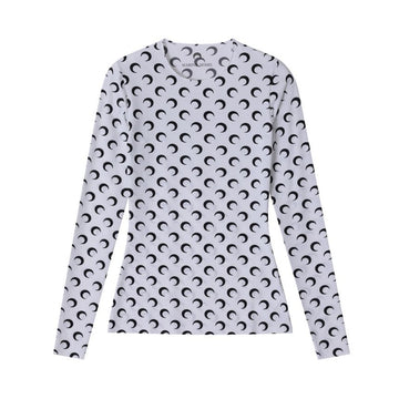 MARINE SERRE WTS006A CJER0001 WH00 Damen Langarmshirt 140738359 [P]
