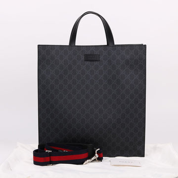 Gucci Black GG Supreme Large Tote and Shoulder Bag 495559 140763121