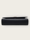 SAINT LAURENT Schwarzes Silbernagel Grand de Poudre Leder Kate Bag Klein 140764765 [P]