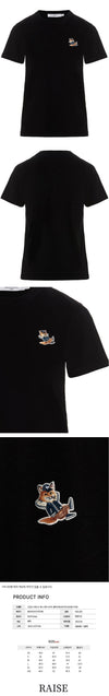 MAISON KITSUNE Dressed Fox T-Shirt Schwarz KW00107KJ0008 P199 49391915 [P]