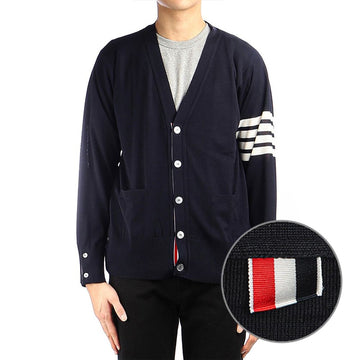 THOM BROWNE 25FW (MKC002A Y1014 415) Herren diagonale Ärmelcardigan 140766544