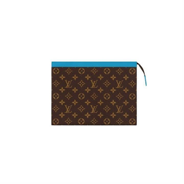 LOUIS VUITTON Pochette Voyage MM Blau M12815 140850323 [P]