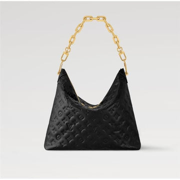 LOUIS VUITTON Kusang Hobo MM Schwarz M12068 140850347 [P]