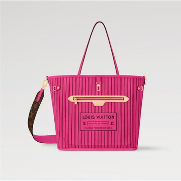 Louis Vuitton Neverfull Bandoulière Inside Out MM Pink M12707 140850362 [P]