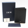 Dior 2ESCH138FLG Black Gravity Oblique Vertical Double Card Wallet 140854730 [P]