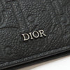Dior 2ESCH138FLG Black Gravity Oblique Vertical Double Card Wallet 140854730 [P]
