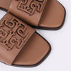 TORY BURCH 未使用 ブラウン イネス レディース スライド 140921351 [P]