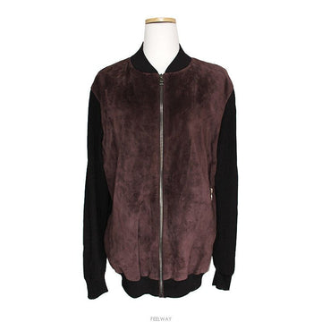 Salvatore Ferragamo Brown Suede Zip-Up Jacket 66 140928652