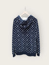 LOUIS VUITTON Navy Monogram Full Towel Knitted Hoodie 140934383 [P]