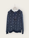 LOUIS VUITTON Navy Monogram Full Towel Knitted Hoodie 140934383 [P]