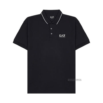EA7 ARMANI Polohemd mit Logo-Print für Herren 8NPF16 PJVUZ 1200 SS25 140937178