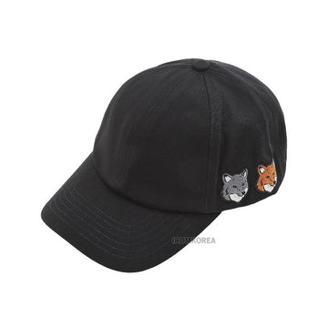 Maison Kitsune Double Fox Head Hat 140937201