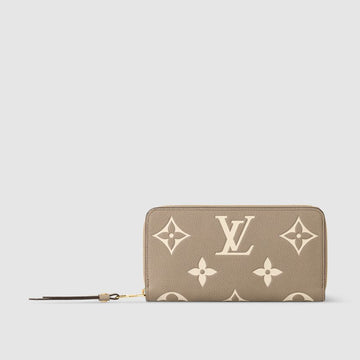 LOUIS VUITTON バイカラー モノグラム アンプレンテ レザー ジッピー ウォレット M69794 140947545