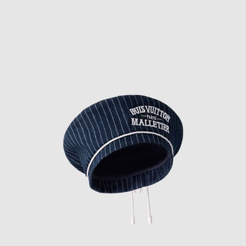 LOUIS VUITTON デニムストライプベレーM5139M 140947601