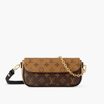 Louis Vuitton Monogram Reverse Canvas Wallet On Chain Ivy M26587 140947967