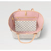 LOUIS VUITTON Neverfull MM White Damier Pattern Pink Lining N40603 140978594 [P]